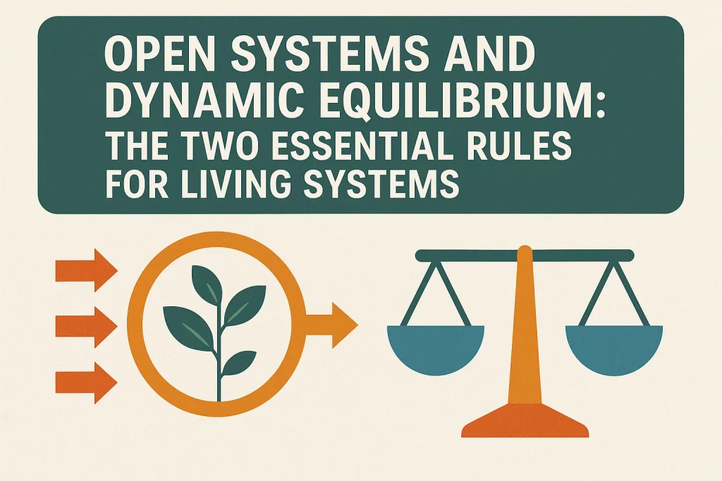 Open Systems and Dynamic Equilibrium | The Two Essential Rules for Living Systems