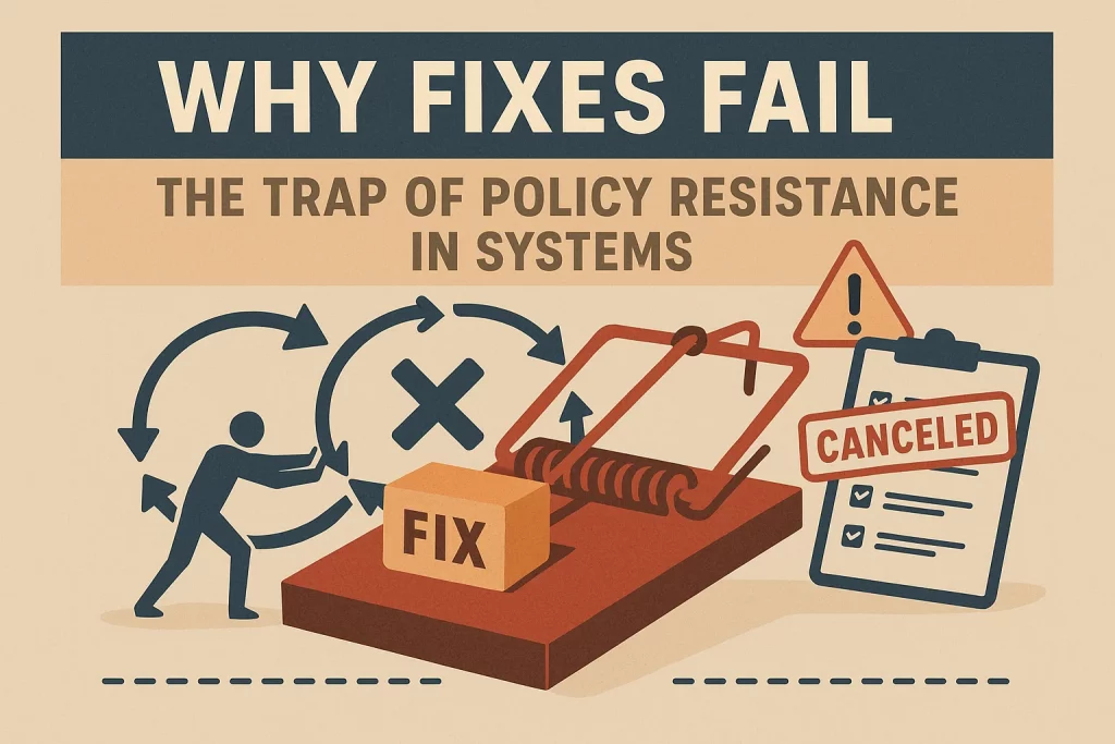 Understanding Trap of Policy Resistance in System Dynamics